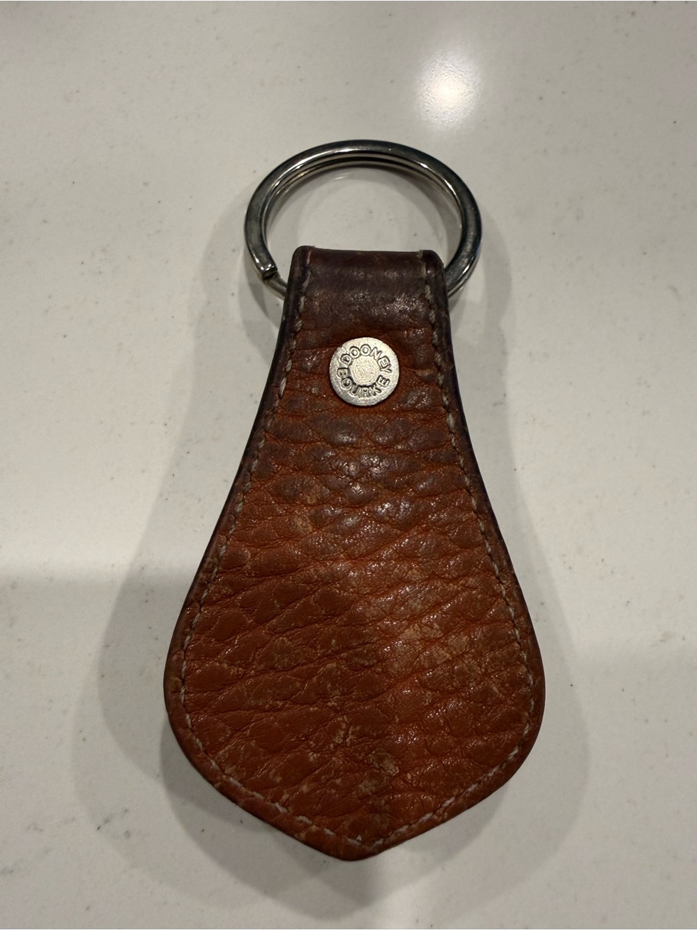 Dooney & Bourke All Weather Leather and Brass Duck Keychain Fob - Picture 9 of 9